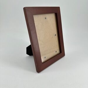 Cherry Wood 5x7 Picture Frame Beveled Edge Tabletop Wall Mount‎ Red Brown